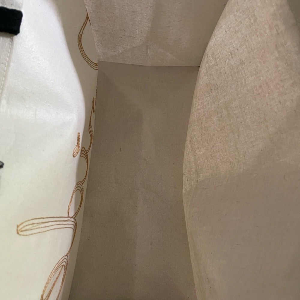 White Bride Tote Bag with Gold Lettering - Picture 6 of 7